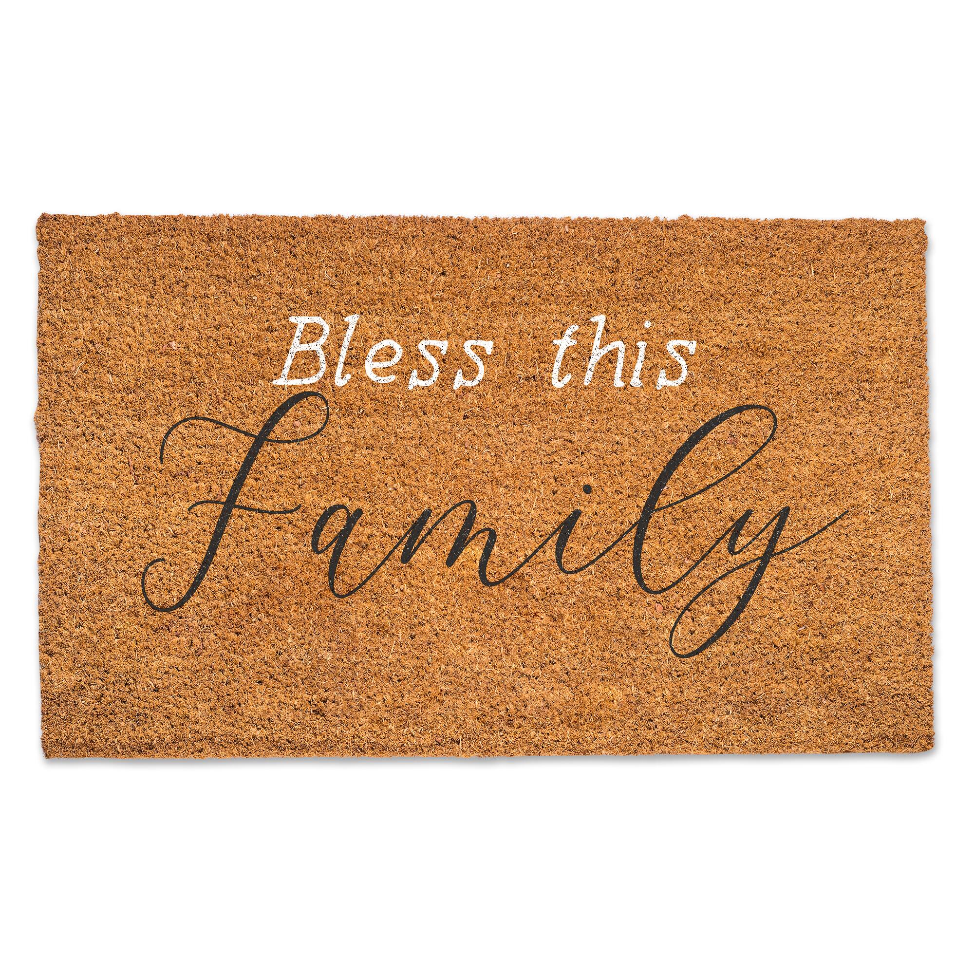 Bless This Family Doormat